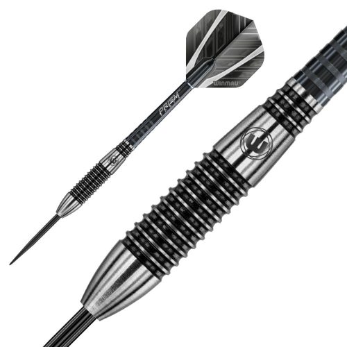 Set sageti steel Winmau Blackout, 90% wolfram 24g