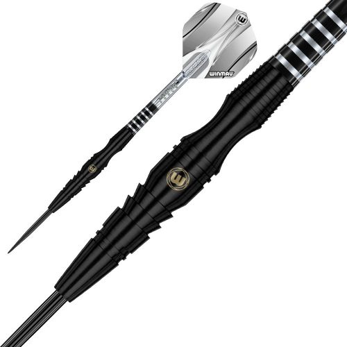 Set Darts Steel Winmau Sniper Black 24g, 90% wolfram