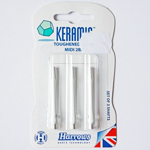 Tija darts Harrows Keramic, mediu, aluminiu alb