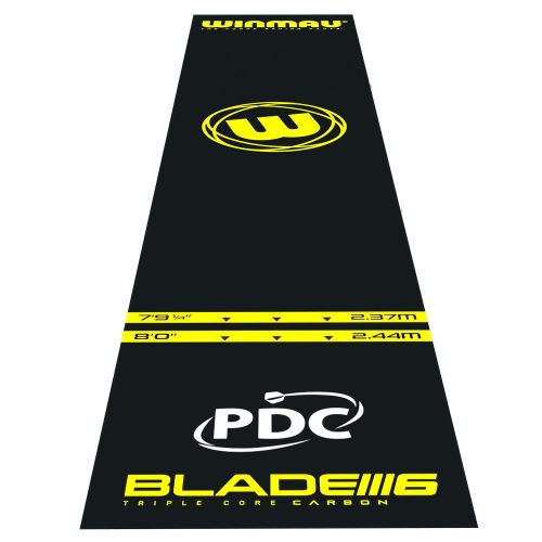 Covor darts Winmau Zone Essential Pro, cu inscriptii PDC si Blade 6