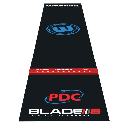 Covor darts Winmau Zone Precision Pro, cu inscriptii PDC si Blade 6 si cu bara de aruncare