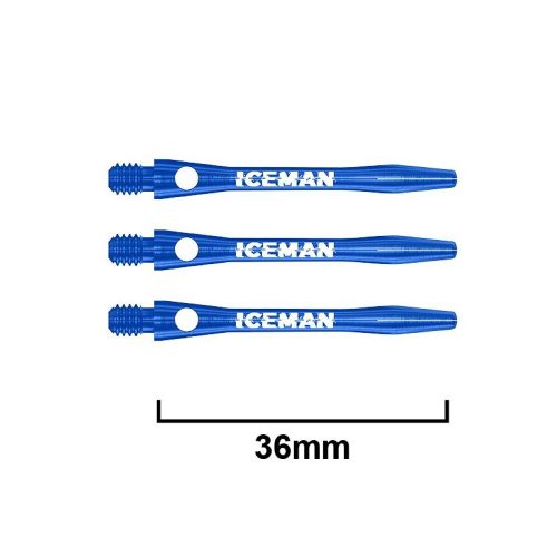 Tije Darts Reddragon Iceman aluminium albastru, scurte, 36mm