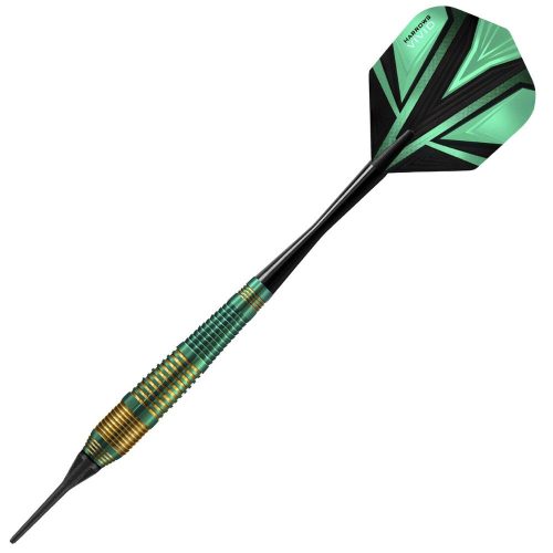 Set darts Harrows soft, Vivid verde, 18g, brass