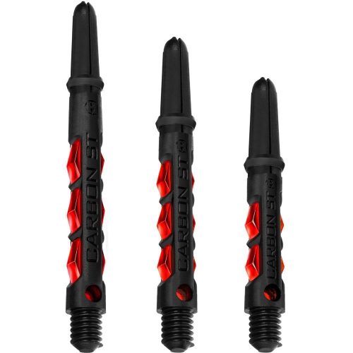 Tije Darts Harrows Carbon ST Rosu, Negru cu inel, lung