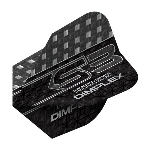 Fluturas darts Harrows Dimplex S3, standard No6, 100 microni, negru