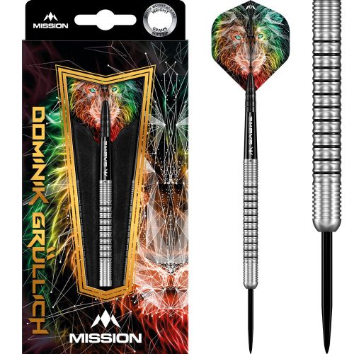 Set darts Mission steel Dominik Grüllich 23,5g, 95% wolfram