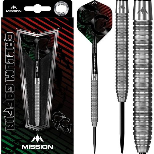 Set Darts steel Mission Callum Goffin Micro Grip 24g 90% wolfram