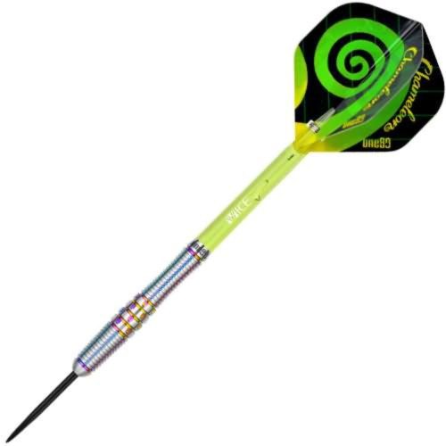 Set darts steel One80 Chameleon Citrine 24g, 90% wolfram