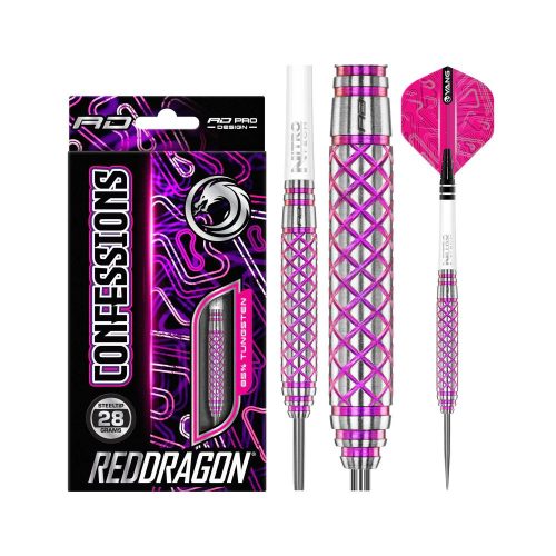 Sageti darts RedDragon steel Confessions, 85% tungsten, 28g