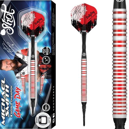 Set sageti darts Shot soft, Michael Smith Game Day 20g, 90% wolfram