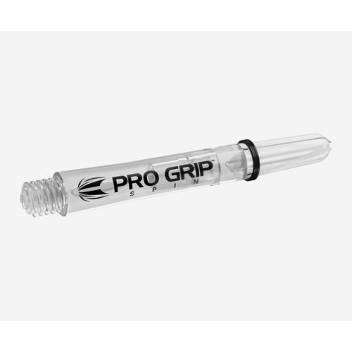 Tija Target Pro Grip Spin rotativ plastic, transparent, scurt, pachet 9 bucati