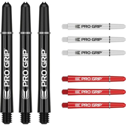 Tije darts mediu Target Pro Grip 48mm, negru-alb-rosu multi-pack